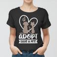 Womens Adopt Save A Pet Cat & Dog Lover Pet Adoption Rescue Gift  Women T-shirt