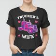 Trucker Truckers Wife Pink Truck Truck Driver Trucker Women T-shirt