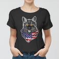 4Th Of July Cat American Patriotic Women T-shirt