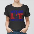 4Th Of July Lets Get Lit Fire Work Proud American Women T-shirt