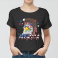 4Th Of July Merica Eagle Mullet Usa American Flag Gift Women T-shirt