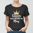 A Queen Was Born In May Birthday Graphic Design Printed Casual Daily Basic Women T-shirt