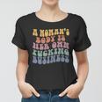 A Womans Body Is Her Own Fucking Business Vintage Women T-shirt