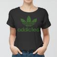 Addicted Weed Logo Women T-shirt