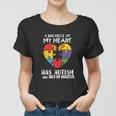 Autism Awareness Dad Mom Daughter Autistic Kids Awareness Women T-shirt