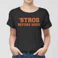 Baseball Stros Before Hoes Houston Women T-shirt