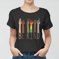 Be Kind Sign Language Rainbow Pride Month Lgbt Women T-shirt