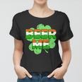 Beer Me St Patricks Day Irish Flag Clover Women T-shirt
