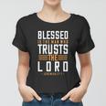 Blessed Is The Man Trusts The Lord Bible Verse Funny Christian Women T-shirt