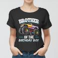 Brother Of The Birthday Boy Monster Truck Birthday Cool Gift Women T-shirt