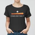 Come And Take It Houston Vintage Baseball Bat Flag Tshirt Women T-shirt