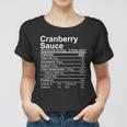 Cranberry Sauce Nutrition Facts Label Women T-shirt