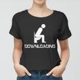 Downloading Poop Toilet Tshirt Women T-shirt