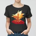 Dragon Fighter Silhouette Illustration Tshirt Women T-shirt
