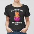Everythings Fine Cute Cat Dnd Women T-shirt
