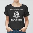 Firefighter Funny Firefighter New Dad Promoted Daddy Humor Fathers Day Women T-shirt