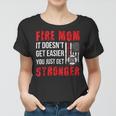 Firefighter Proud Firefighter Mom Fire Mom Of A Fireman Mother Women T-shirt