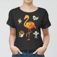 Flamingo Pumpkin Halloween Bird Lover Gifts For Girls And Boys Tshirt Women T-shirt