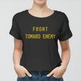 Front Toward Enemy Military Quote Vintage Women T-shirt