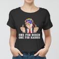 Funny Anti Biden Donald Trump Middle Finger Biden Harris America Republican Women T-shirt
