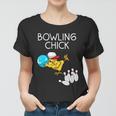 Funny Bowling Gift For Women Cute Bowling Chick Sports Athlete Gift Women T-shirt