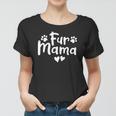 Fur Mama Paw Floral Design Dog Mom Mothers Day Women T-shirt