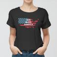 God Bless America Usa American Flag United States Country Cool Gift Women T-shirt