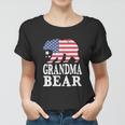 Grandma Bear Patriotic Flag Funny 4Th Of July Women T-shirt