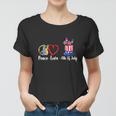 Happy Peace Love 4Th Of July Sublimation Women T-shirt