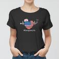 Heartbeat Patriotic Funny 4Th Of July Women T-shirt