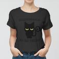 Hello Darkness My Old Friend Cat Halloween Quote Women T-shirt