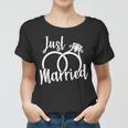 Just Married Ring Logo Women T-shirt
