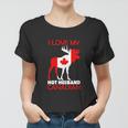 Lgbn I Love Husband Canadian Maple Leaf Animal Canada Day Women T-shirt