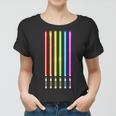 Lgbt Flag Light Swords Saber Gay Pride Women T-shirt