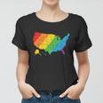 Lgbt United States Map Pride Month Women T-shirt