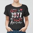 Made In April 1977 45 Years Being Awesome 45Th Birthday Women T-shirt