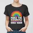 Make The Rainbow Godly Again Lgbt Funny Flag Gay Pride Women T-shirt