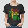 Mens Juneteenth Fathers Day Black Father King African American Women T-shirt