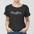 P51 Mustang Wwii Fighter Plane Us Military Aviation History Women T-shirt