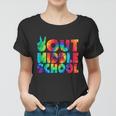 Peace Out Middle School Graduation Happy Last Day Of School Gift Women T-shirt