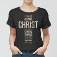 Philippians Bible Quote Cross Women T-shirt