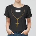 Priest Costume Cross Religion Women T-shirt