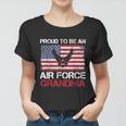 Proud Air Force Grandma Funny American Flag V2 Women T-shirt