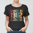 Retro Made In 1982 40 Years Of Being Awesome Birthday Women T-shirt