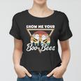 Show Me Your Boo Bees Halloween Quote Women T-shirt