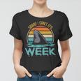Sorry I Cant Its Week Ocean Scuba Diving Funny Shark Lover Women T-shirt