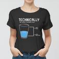 Technically The Glass Is Always Full Women T-shirt