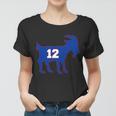 The Goat 12 New England Fan Football Qb Tshirt Women T-shirt