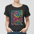 Tie Dye 2Nd Grade Typography Team Second Grade Teacher Gift Women T-shirt
