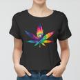 Tie Dye Pot Leaf Women T-shirt